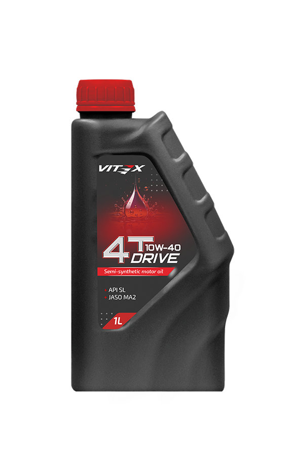Полусинтетическое моторное масло для четырехтактных двигателей Vitex Drive 4T 10W-40 — изображение 2