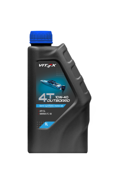 Полусинтетическое моторное масло Vitex Outboard 4T 10w-40
